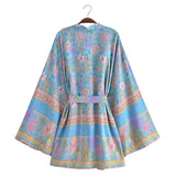Boho Cover Ups Short Kimono