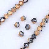 3/4/6mm Rainbow Austria Bicone Crystal Beads AB Colour Faceted Glass Beads for DIY Jewellery Making