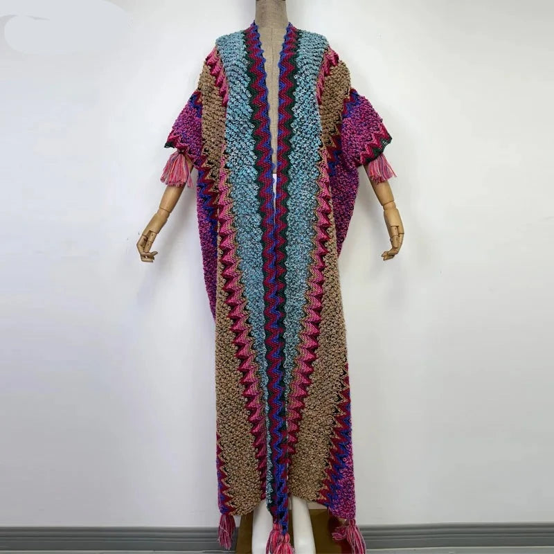 Huggelicious Tassel Knitted Long Cardigans 30 Colours