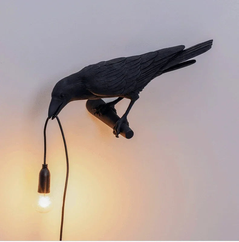 Nevermore Raven Wall Light Fixtures and Lamps