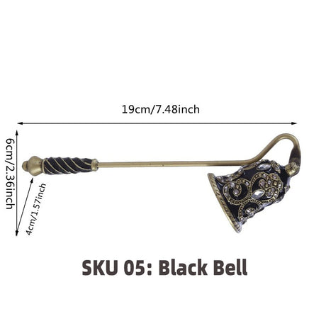 Candle Snuffers Enamel Diamonte Encrusted Long Handle Candle Extinguishers Home Decor