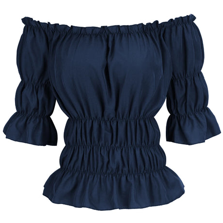 16 Colours Medieval Renaissance Blouses Off Shoulder Steampunk Cosplay Pirate Shirt Corset Top