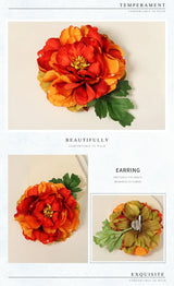 15cm Large Blooming Rose Flower Hair Clip & Brooch