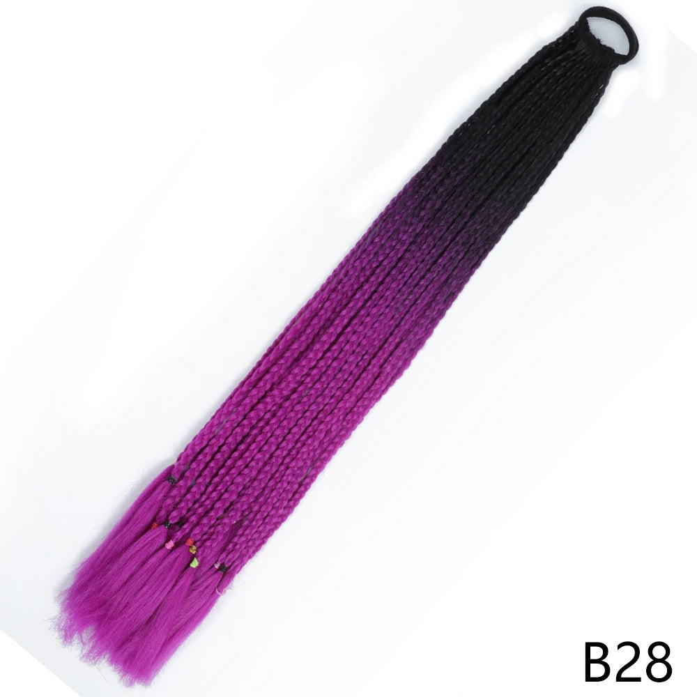 Long Braided Ponytail Hair Extensions 60CM