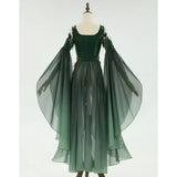Elven Medieval Renaissance Costume Elf Style Corsetted Dress Cosplay Costume
