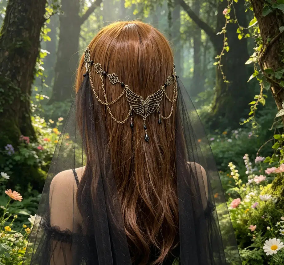 Forest Woodland Fairycore Hairchain
