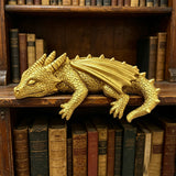 Resin Sleeping Baby Dragon Bookshelf Ornament