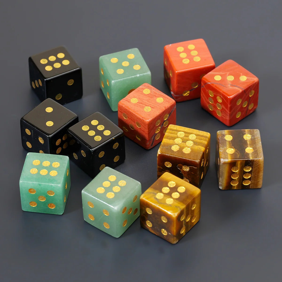Natural Crystal Stone Lucky Dice
