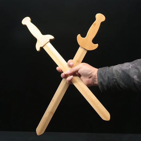 Solid Wooden Sword Children's Imaginative Play Toy LARP