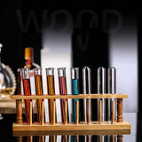 The Mad Scientist's Alchemy Bamboo Test Tube Holder Rack