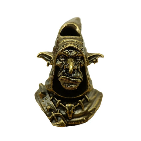 Goblin Brass Knife Paracord Bead Dreadlock Beard Bead