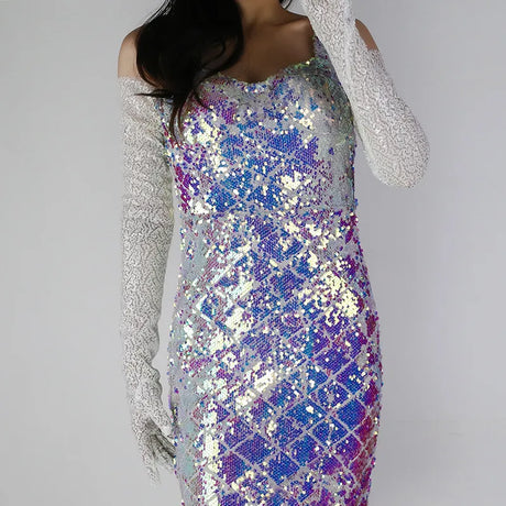 Glitter Gloves 70cm Long Gloves 26 Colours