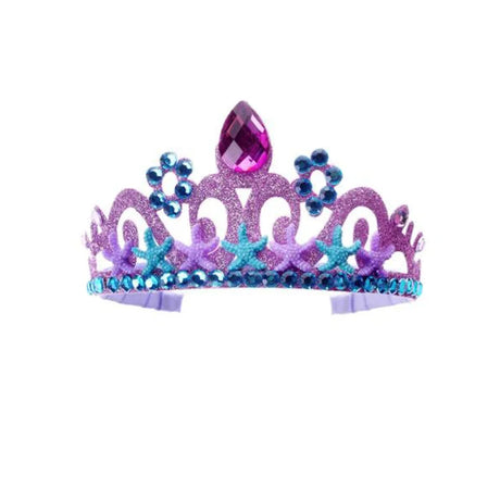 Mermaid Accessories Gloves Wand Crown Jewellery Set Wig Necklace Braid Cosplay Halloween Birthday Party