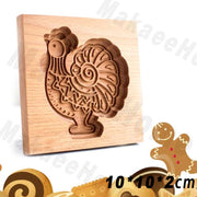 Wooden Cookie Mould Press Baking and Crafts