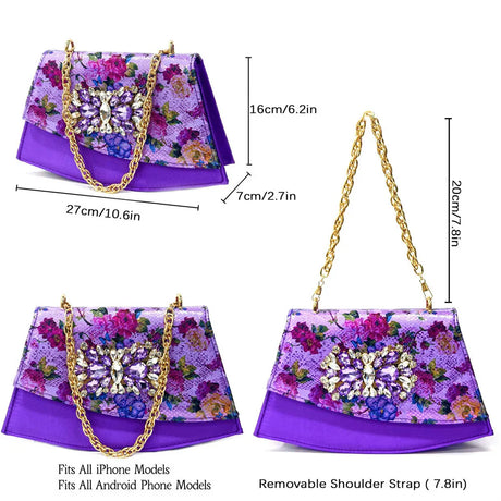 Spring Garden Party Shoes And Matching Bag Set