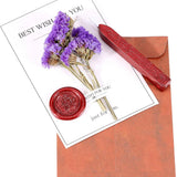 12PCS Blood Red Sealing Wax Sticks with Wick