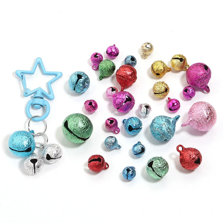 Iron Jingle Bells For DIY Christmas Tree Ornament Jewellery Making Accessories20-50pcs 6 8 10 12 14 mm