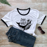 Save The Whales Cotton T-shirt