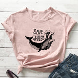 Save The Whales Cotton T-shirt