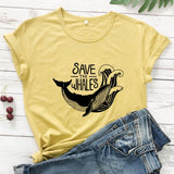 Save The Whales Cotton T-shirt