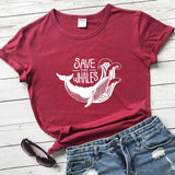 Save The Whales Cotton T-shirt
