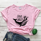Save The Whales Cotton T-shirt