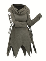 Goblincore Ragged Grunge Hooded Top