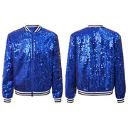 Kids Girls Sequinned Dance Bomber Jackets
