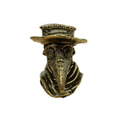 Plague Mask Doctor Brass Paracord Bead Lanyard Dreadlock Beard Bead