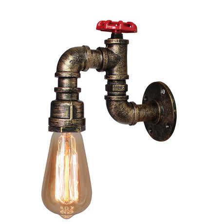 Industrial Water Pipe Wall Lights Lamp Sconce Lighting