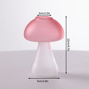 Mushroom Glass Vase Plant Hydroponic Terrarium Vase