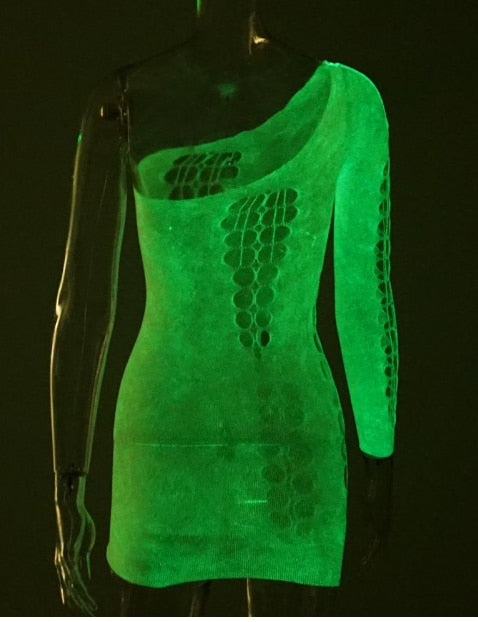 Glow in the Dark Fishnet Stockings and Body Suits