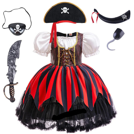 Pirate Captain Jack Sparrow Cosplay Costume Dress Up