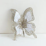 Sparkling Christmas Butterfly Pendant Glitter with Clip Xmas Tree Decoration