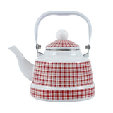 Enamel Tea Kettle 1.1L, 17L or 2.5L Stove Top Tea Pot No Whistling