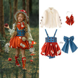 Handmade Little Red Mushroom Costume Set
