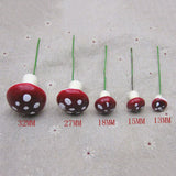 Mushroom Picks 33PCS Miniatures Artificial Foam Resin Fairy Garden Bonsai Pot Plant Decor