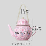 Teapot Handbags with Pearl Chains