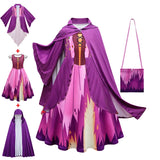 Hocus Pocus 2 Costume Girls Sanderson Sisters Children Sarah Witch Dress