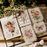 2 Sheet RUB ON Fairy Stickers Junk Journal Craft Transfer Rose Butterfly Stickers DIY Scrapbooking Craft Stickers