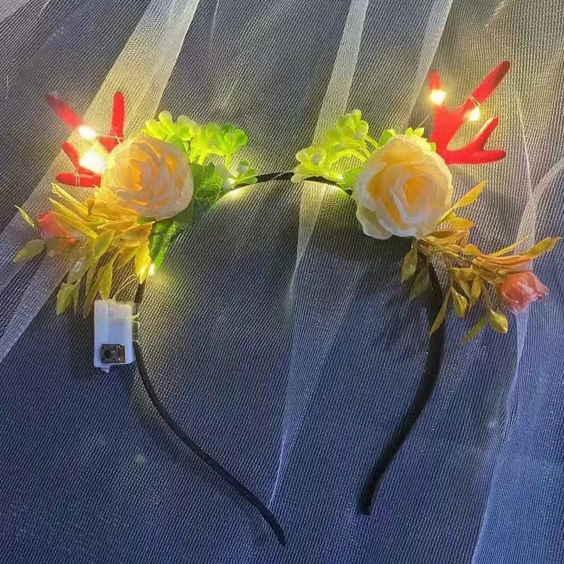 Christmas Antler Light Up Headbands