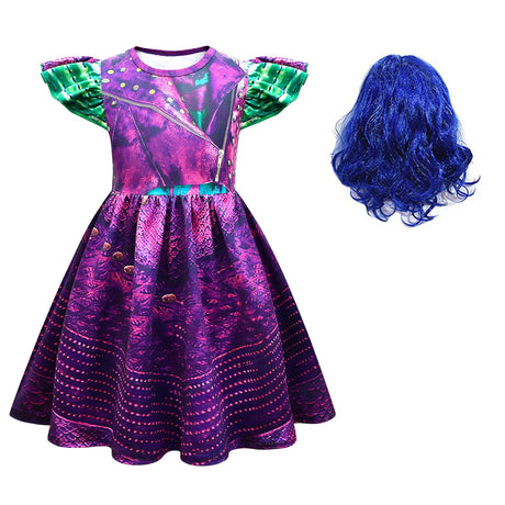 Descendants 3 Mal Evie Costumes for Girls Cosplay Costume