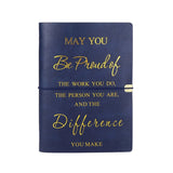 Teacher Colleague Employee Nurse Appreciation Gift 80 Sheets A5 Soft PU Leather Cover Loose-leaf Notebook