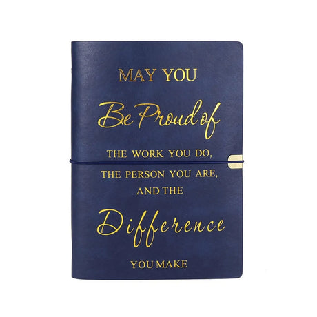 Teacher Colleague Employee Nurse Appreciation Gift 80 Sheets A5 Soft PU Leather Cover Loose-leaf Notebook