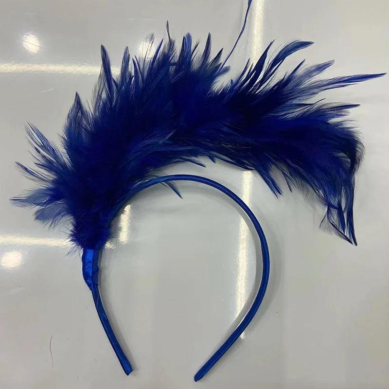 1920s Feather Fascinator Tea Party Headband