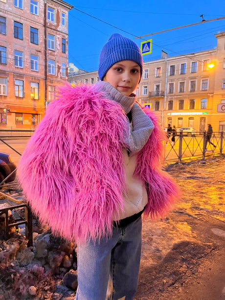 Faux Fur Coats Y2k Punk Rave Winter Jackets
