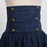 Renaissance Skirt Steampunk Victorian Empire High Waist