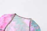 Y2k Fairycore 3 Pcs Sets Long Flare Sleeve Shawl Halter Lace Up Top Pleated Skirt Festival Fits