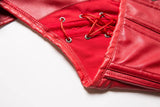 Vampira Draven's Lace-Up Steel Boned PU Corset