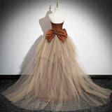 Ava's Detachable Tail Custom Made Formal Gown Evening Dress